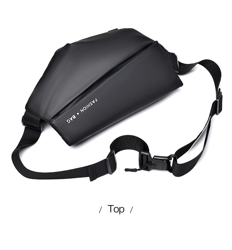 Bolsa tiracolo masculina à prova d'água para iPad, mochila de peito multifuncional com alça ajustável, bolsa de mensageiro de nylon estilosa para ciclismo e deslocamento diário_voghion.com