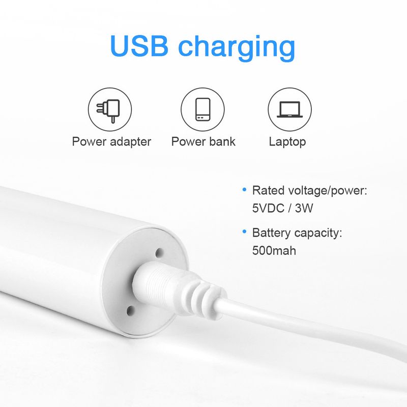 Sonic electric toothbrush soft bristle waterproof charging multi-gear adjustment couple adult toothbrush_voghion.com