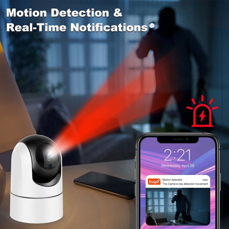 5G WiFi Baby Monitor 5MP Tuya IP Camera 1080P Security Protection Indoor Mini Video Surveillance Auto Tracking Smart_voghion.com