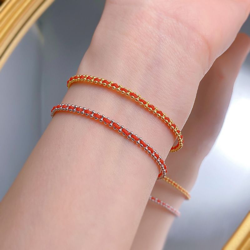 Brățară franceză roșie cu frânghie, model zodiacal, argint pur, bijuterii pentru femei, model cu transfer_voghion.com