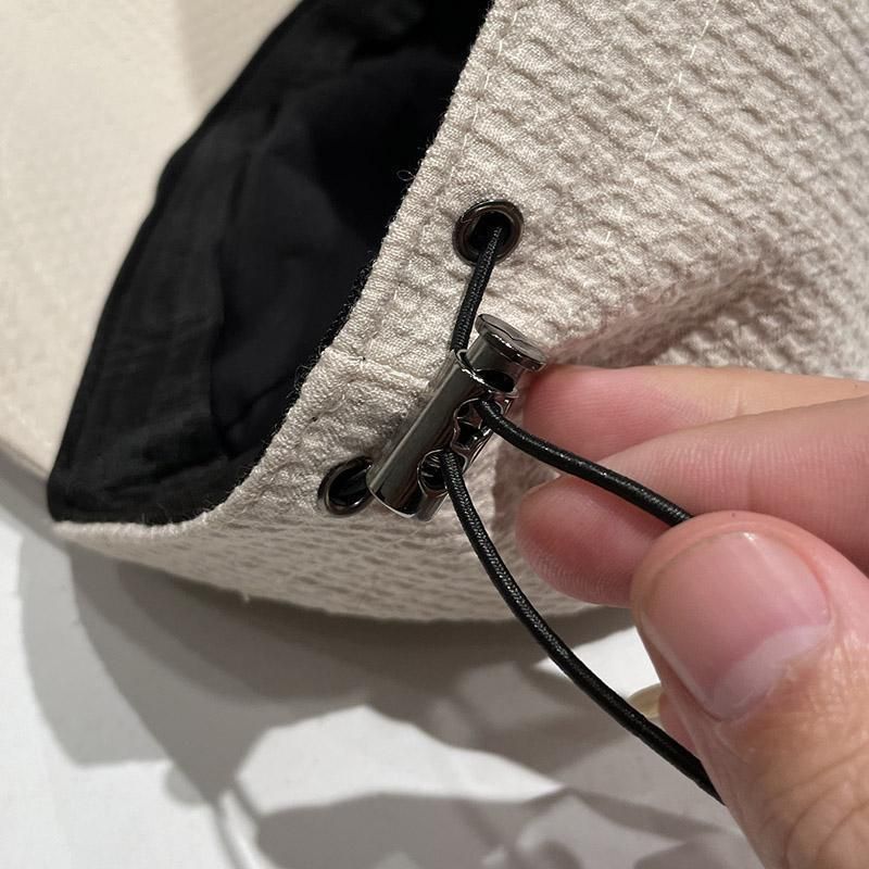 2025 Spring And Summer With The Same Women's Fisherman's Cap And UV Cap, Solid Black Sun Hat_voghion.com