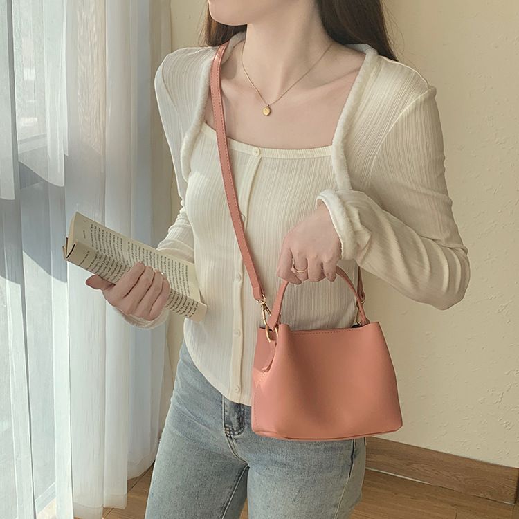 Damen-Beuteltasche, Erdbeerpulver, Umhängetasche, Mini-Tragetasche, kleine Tasche mit hochwertigem Temperament_voghion.com