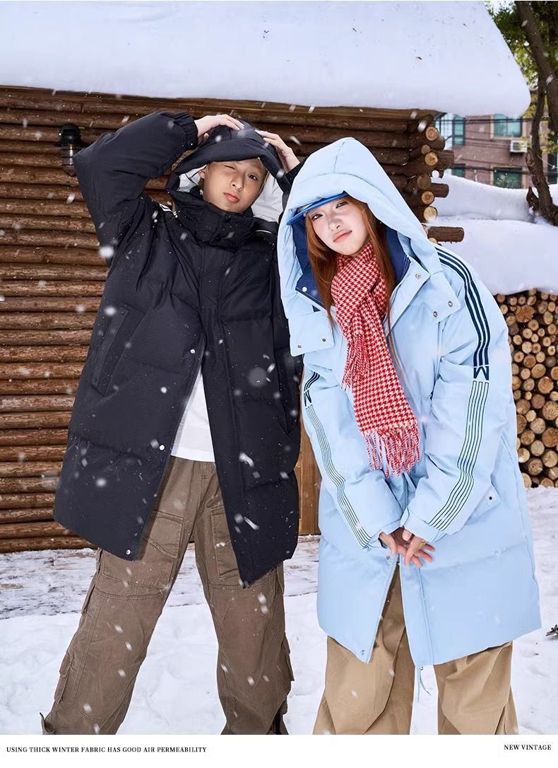 Giacca da uomo di media lunghezza, invernale 2024, nuova giacca da uomo alla moda in stile americano, con fodera in pile a righe, calda e spessa_voghion.com