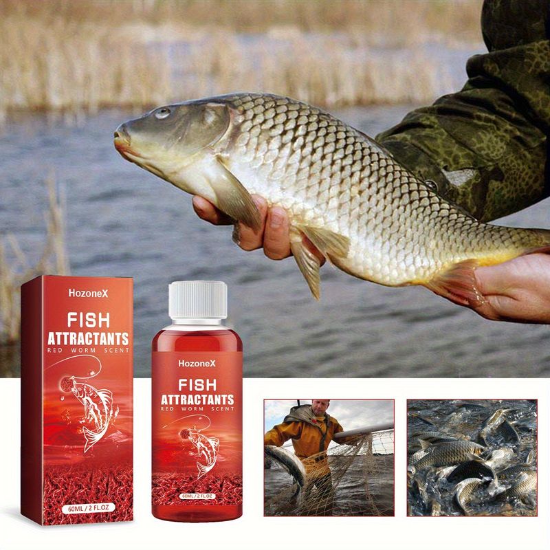 Isca de peixe concentrada para pesca, isca abrangente de nidificação rápida, minhocas vermelhas_voghion.com