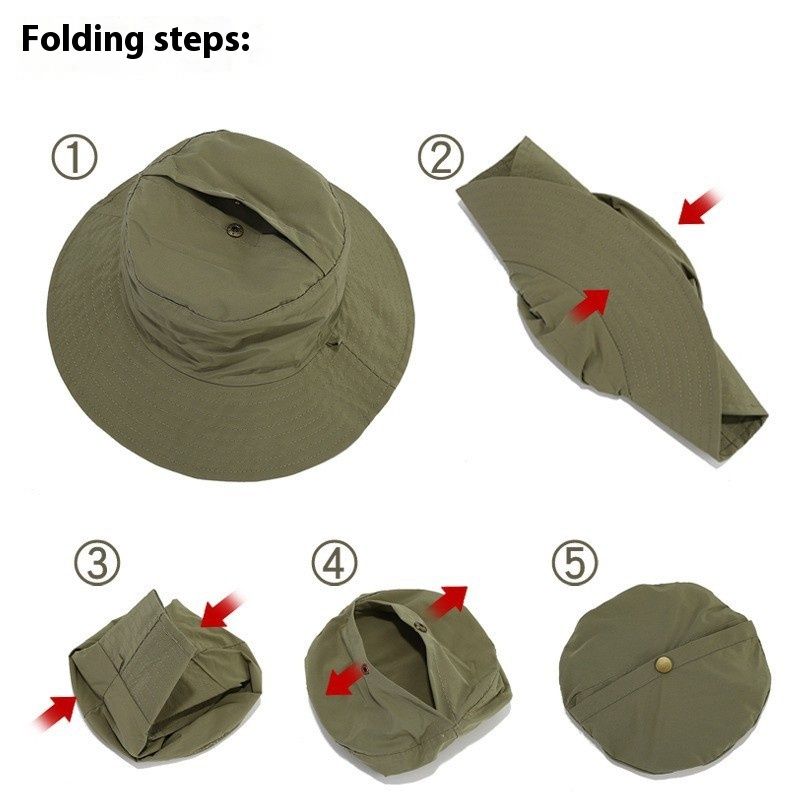 Aufbewahrungstasche Hut Kinder Modischer Sommer Schnelltrocknender Fischerhut Wasserdichter Bergsteigerhut Für Den Außenbereich Herren Sonnenschutzhut_voghion.com