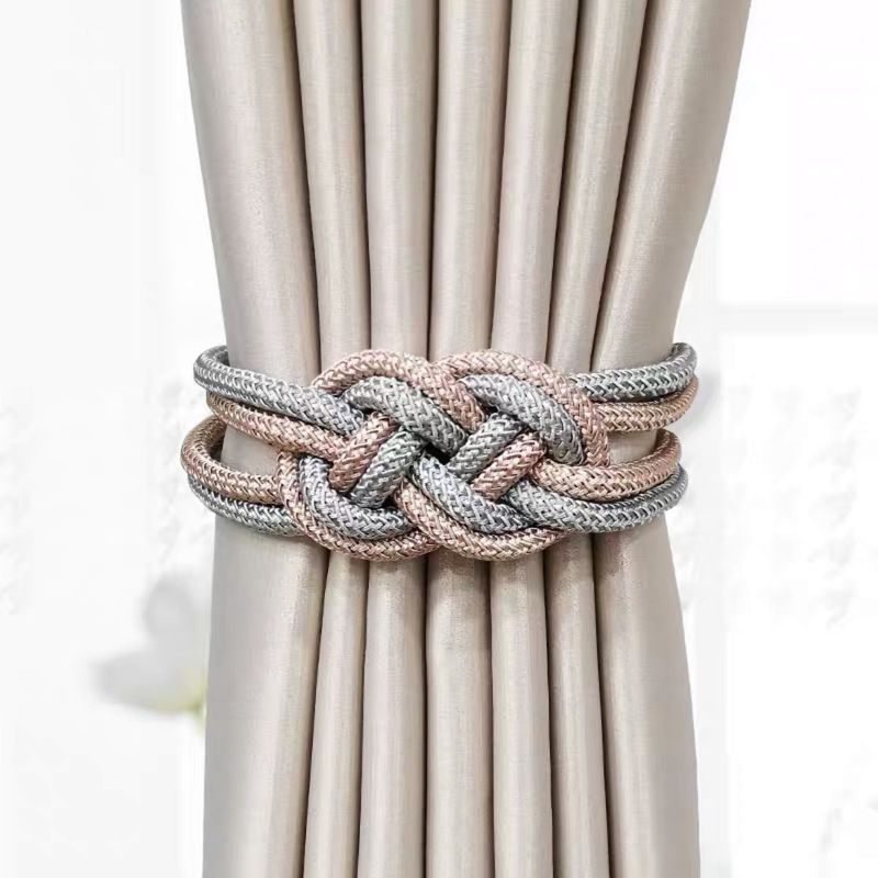 Tiebacks Modern Creative Curtain Straps Cute Simple Chinese Knot Hanging Rope Storage Strap Nordic_voghion.com