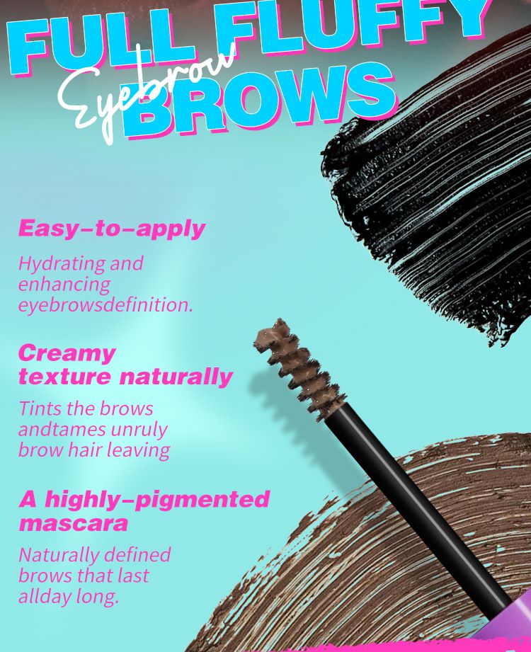 3D Smooth Dye Natural Wild Eyebrows Long-lasting Smudge-proof Non-fading Makeup Eyebrow Gel_voghion.com