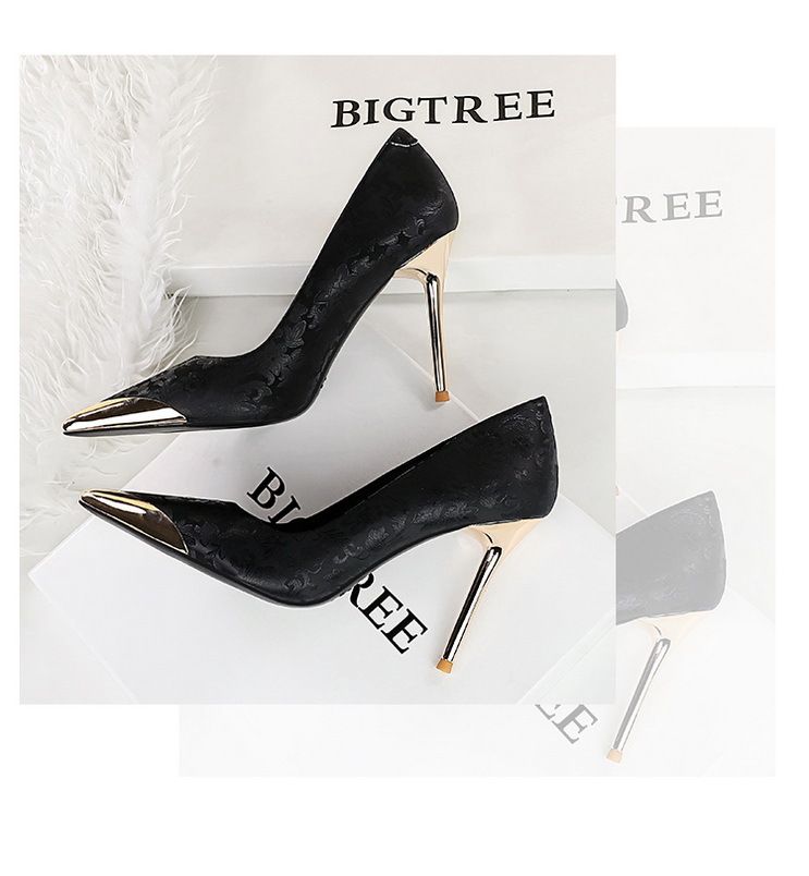 Elegante Satin-High Heels für Damen – Abendschuhe mit spitzer Zehenpartie und metallischen Akzenten, bequeme Gummisohle, in mehreren Farben erhältlich_voghion.com