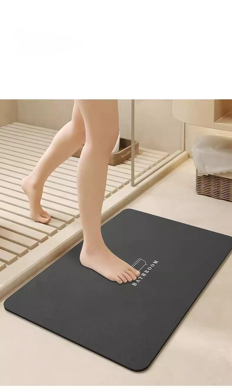 Exklusive Badematte, schmutzabweisend, leicht zu reinigen, für den Eingangsbereich, wasserabsorbierend und schnelltrocknend_voghion.com