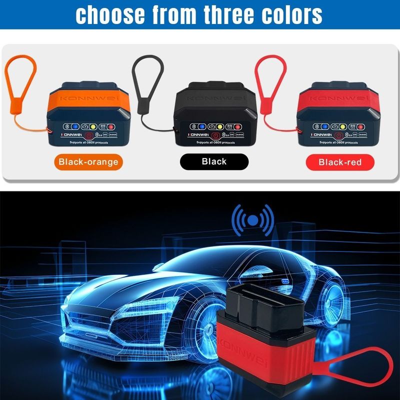 Nuovo scanner per diagnosi guasti automobilistici KONNWEI KW905 Bluetooth 4.0 5.0_voghion.com