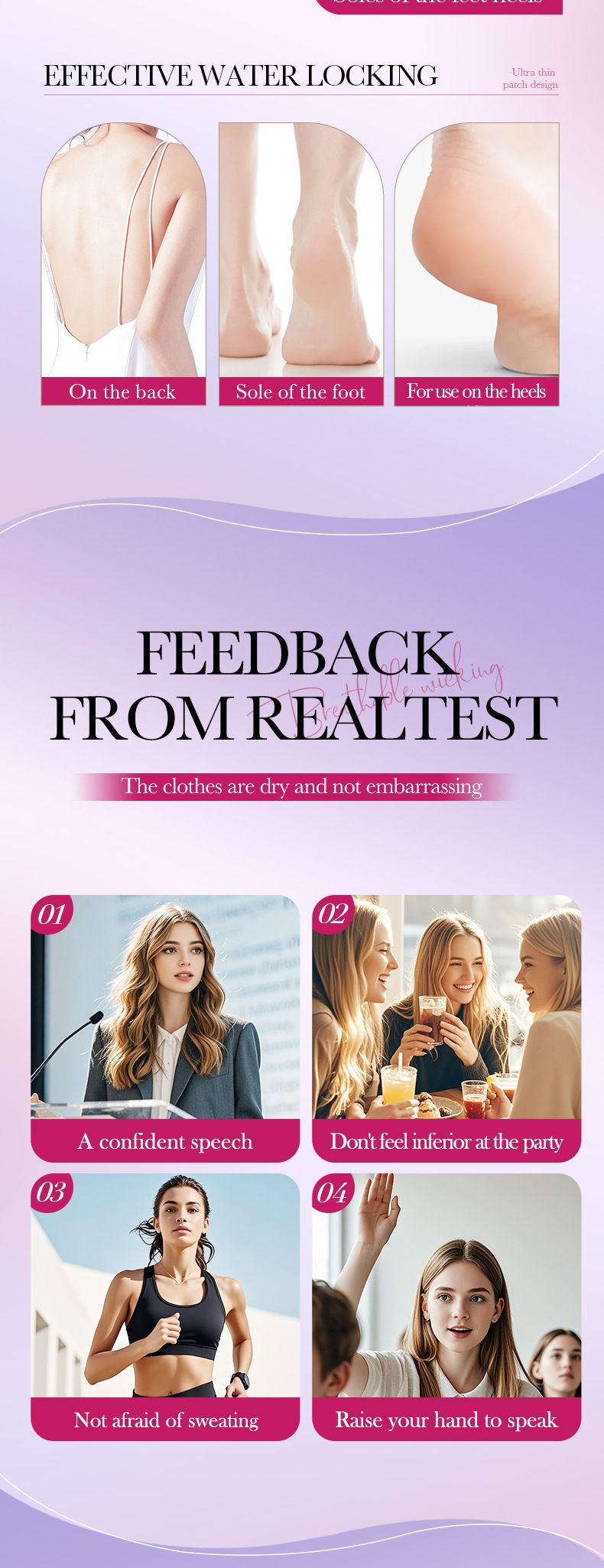 12pes Summer Armpit Antiperspirant Hygroscopic Patch Skin Care Products_voghion.com