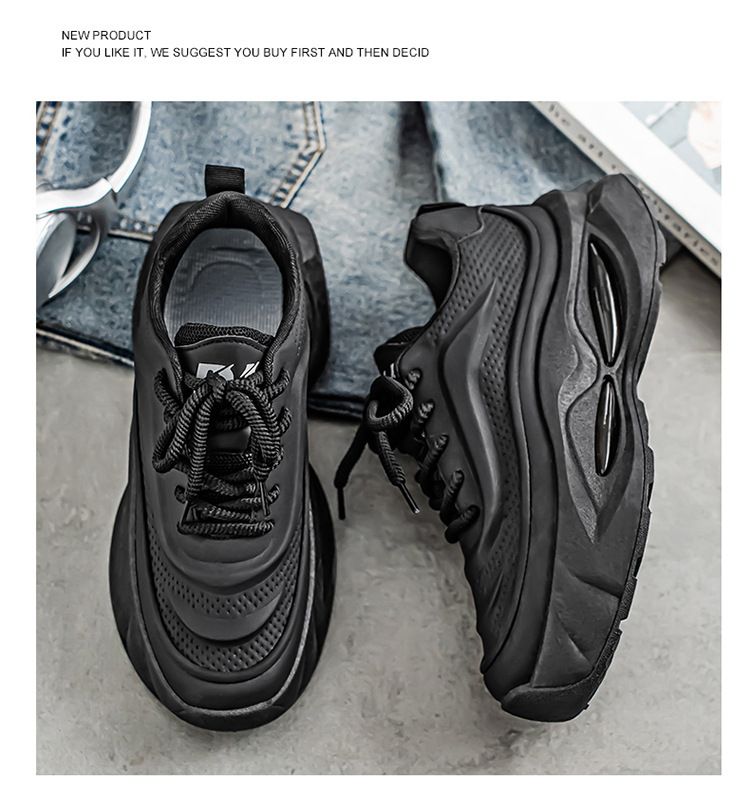 Baskets mode homme - Chaussures légères et antidérapantes pour papa, idéales pour la course à pied et les loisirs. Doublure en maille respirante, semelle épaisse et confortable._voghion.com