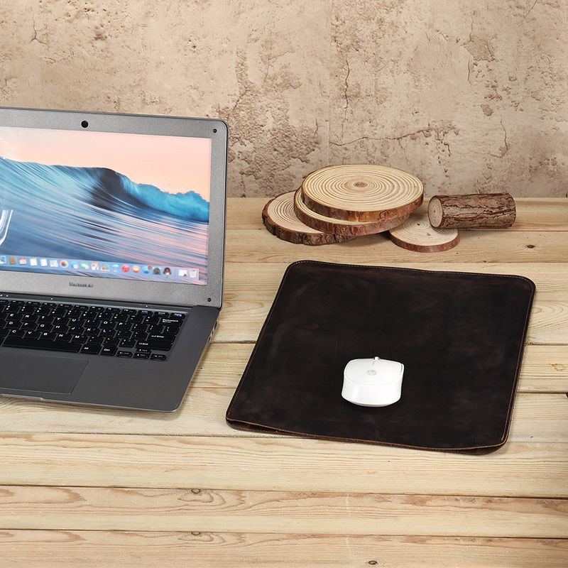 Genuine Crazy Horse Leather Vertical Laptop Tablet Protective Bag IPad Case Sleeve_voghion.com