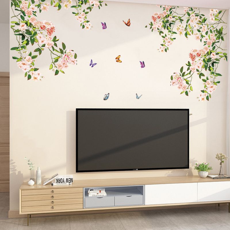 Rosa Schmetterling fliegen PVC mattiert CH81011 Wohnzimmer, Schlafzimmer selbstklebende Wandaufkleber_voghion.com