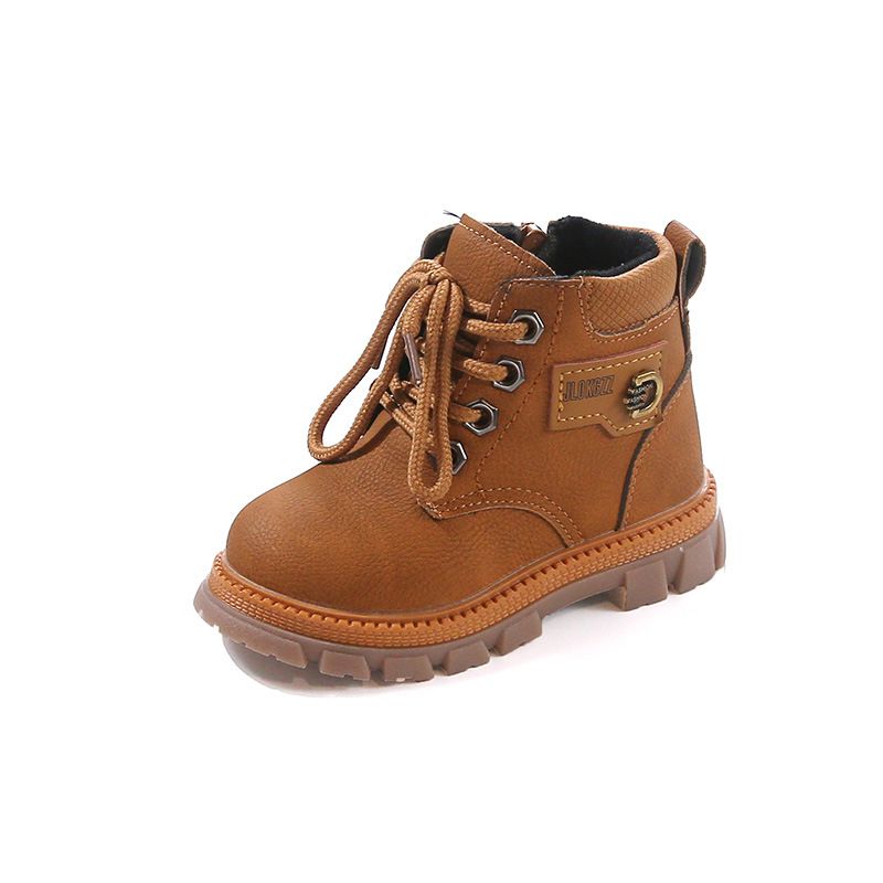 Chil's Baby Martin Neue Herbst Winter Mädchen Leder Britischen Stil Jungen Kurze Stiefel Für Kleinkinder Und Junge_voghion.com