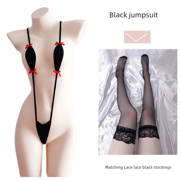 Japanesche Stil Sukumizu Eendeel Bikini Dräi-Punkt-Enk Badekostüm Bett Witzeg Sexy Intimkostüm Ausgesat SM_voghion.com