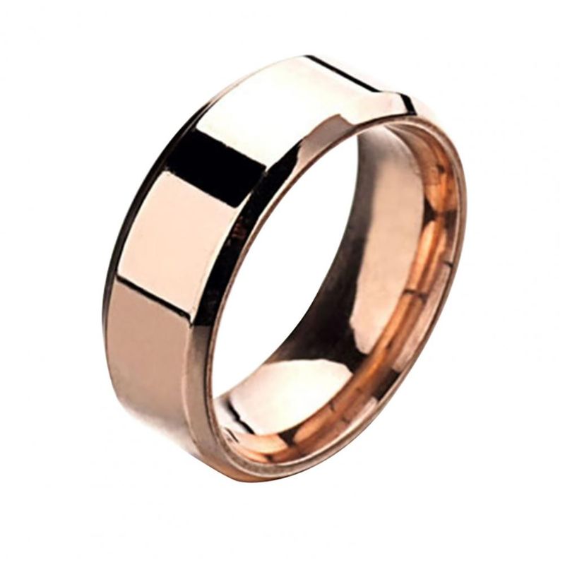 Vendita calda Uomo Argento Nero Acciaio Inossidabile Classico Colore Solido Metallo Bianco Matrimonio Fidanzamento Per Uomo Gioielli Anello Fascia_voghion.com