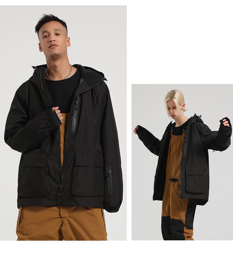 Nya snökläder dam snowboard lös vattentät vindtät ventilation förtjockad dubbel snödräkt män utomhus par kappa_voghion.com