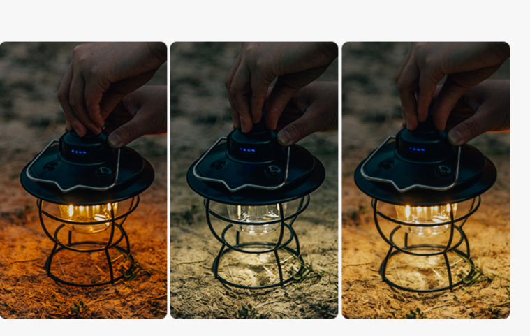 Luz LED portátil para exteriores, para acampar, con batería de larga duración, ideal para tiendas de campaña y caballos._voghion.com
