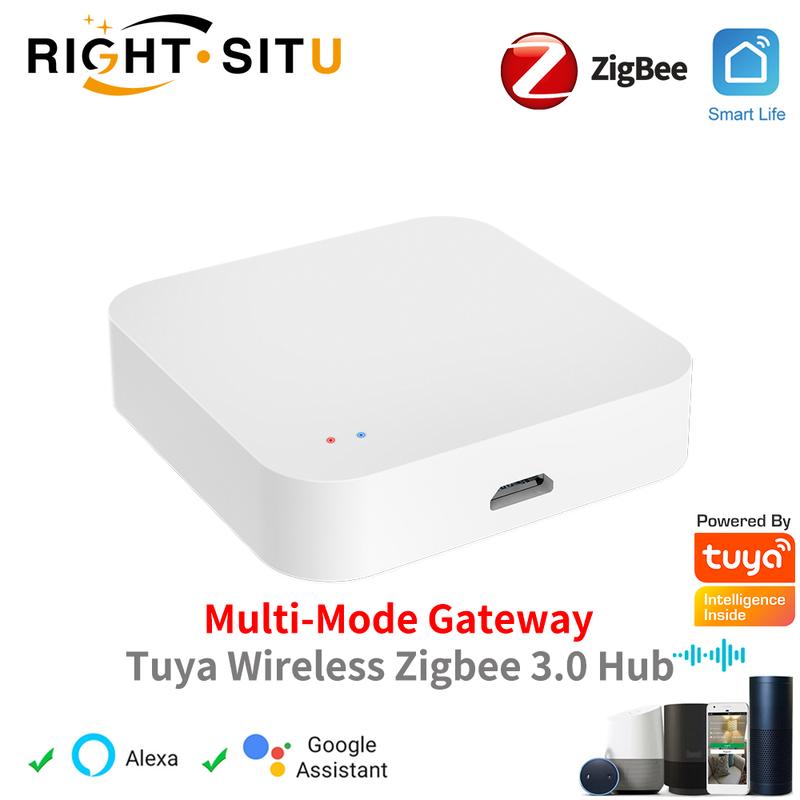 Tuya Wireless Hub Gateway zur Automatisierung für Zigbee-Geräte über Smart Life funktioniert mit Alexa Google Home_voghion.com