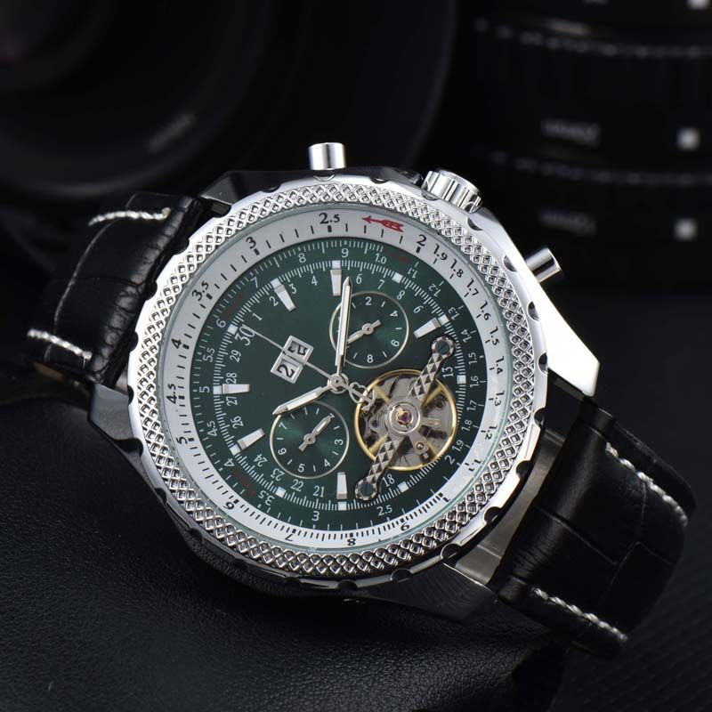 Hot Sale Sport Watches For Men Automatic machinery Wristwatch Multifunctional Automatic Date Rubber Strap Hot Sale Fashion Male Clocks Wholesale_voghion.com