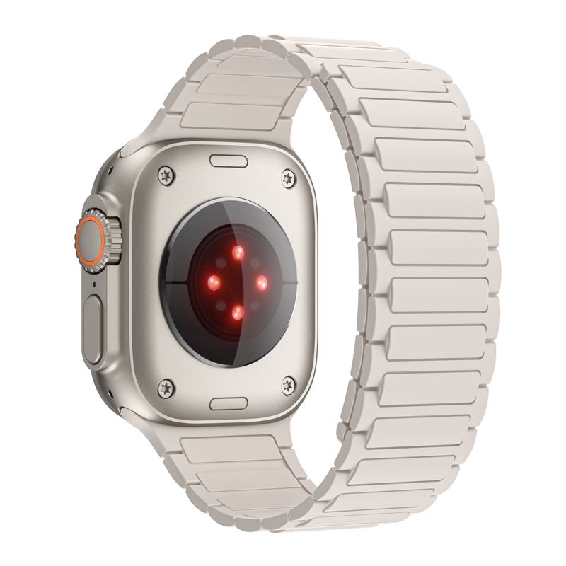 Pasuje do iPhone Watch678910 generacji pasek do zegarka iWatch silikonowy magnetyczny pasek z pętlą_voghion.com