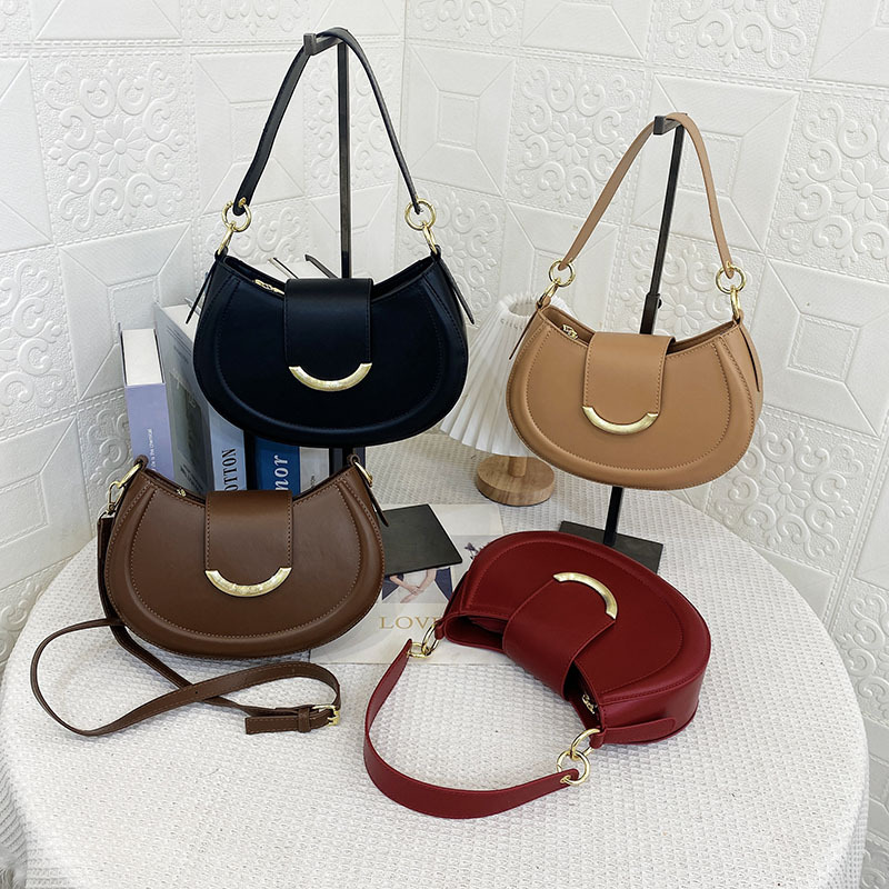 Bag Women's 2023 New High-end Niche Design Popular All-match Handbag Simple underarm single shoulder Messenger bag_voghion.com