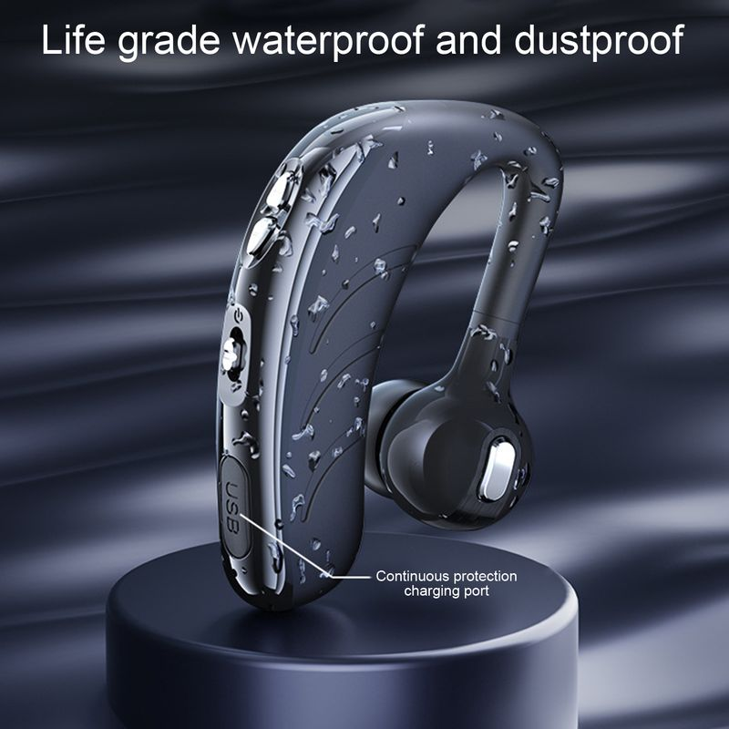 P13 Bluetooth compatibile 5.0 Auricolare Riduzione del rumore Mini gancio per l'orecchio Cuffie wireless per le imprese_voghion.com