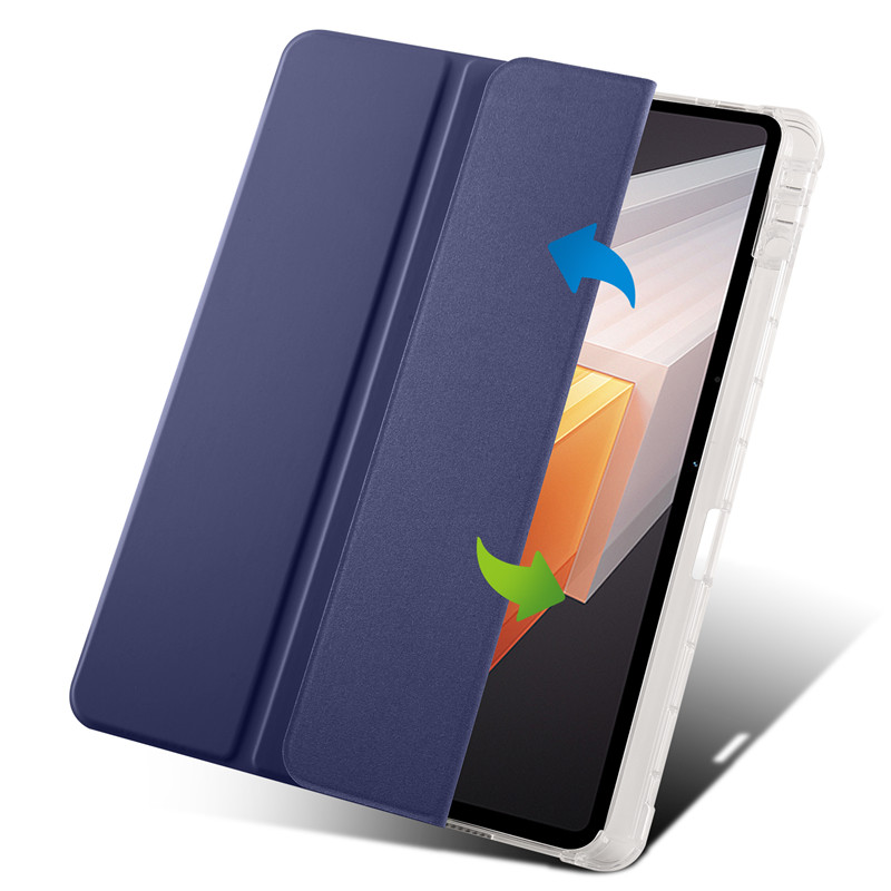 Coque für Vivo Pad 2 Hülle 12,1 Zoll Hülle mit Stifthalter Tablet Funda für Vivo Pad 2 2023 Hülle PU Leder dreifach gefaltete Hülle Stift_voghion.com