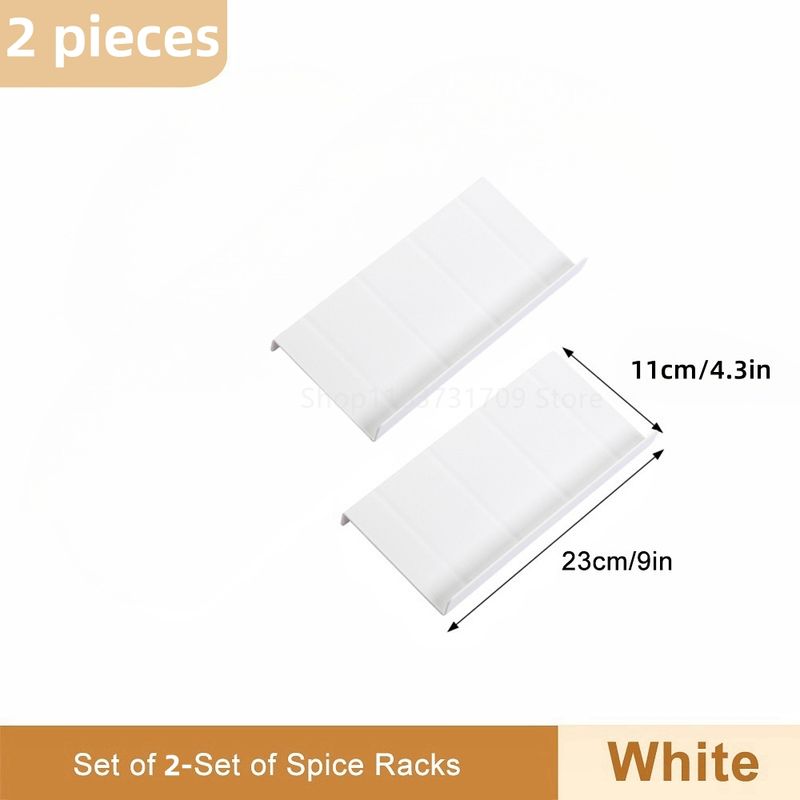 4-Tier Spice Shelf - Adjustable Cabinet Organizer, Space Saving For Jars, EU Kitchen Storage_voghion.com