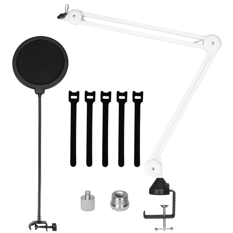 Mikrofonarmständer, verstellbarer Aufhängungsgalgen, Scherenmikrofonständer, 2,5 kg, verbessertes Hochleistungslager für Bue Nano_voghion.com