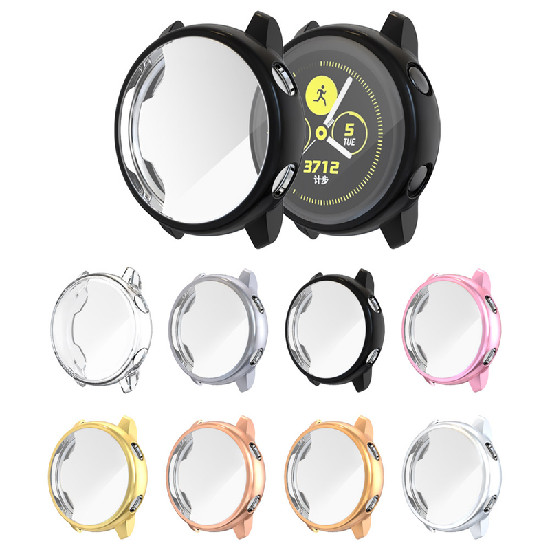 Futrola za Samsung Galaxy Watch Active 2 Active 1, zaštitnik, dodatna zaštita, silikonska, za potpuno prekrivanje, zaštita zaslona 44 mm_voghion.com