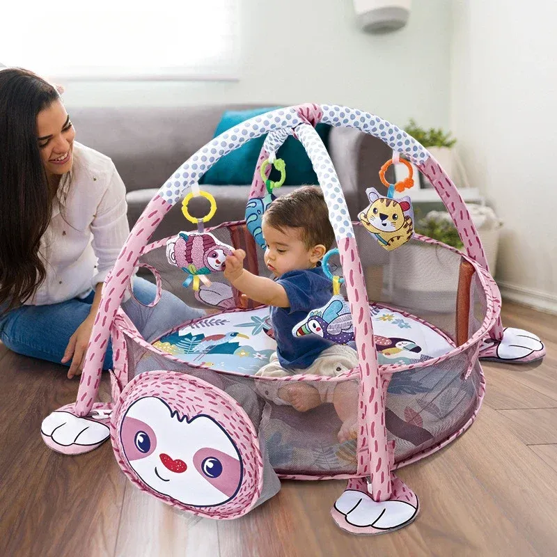 Multifunctional Baby Game Gym Play Mat Climbing Mat Fitness Rack Infant Educational Toys Rug Blanket Ball Pit Activity P_voghion.com
