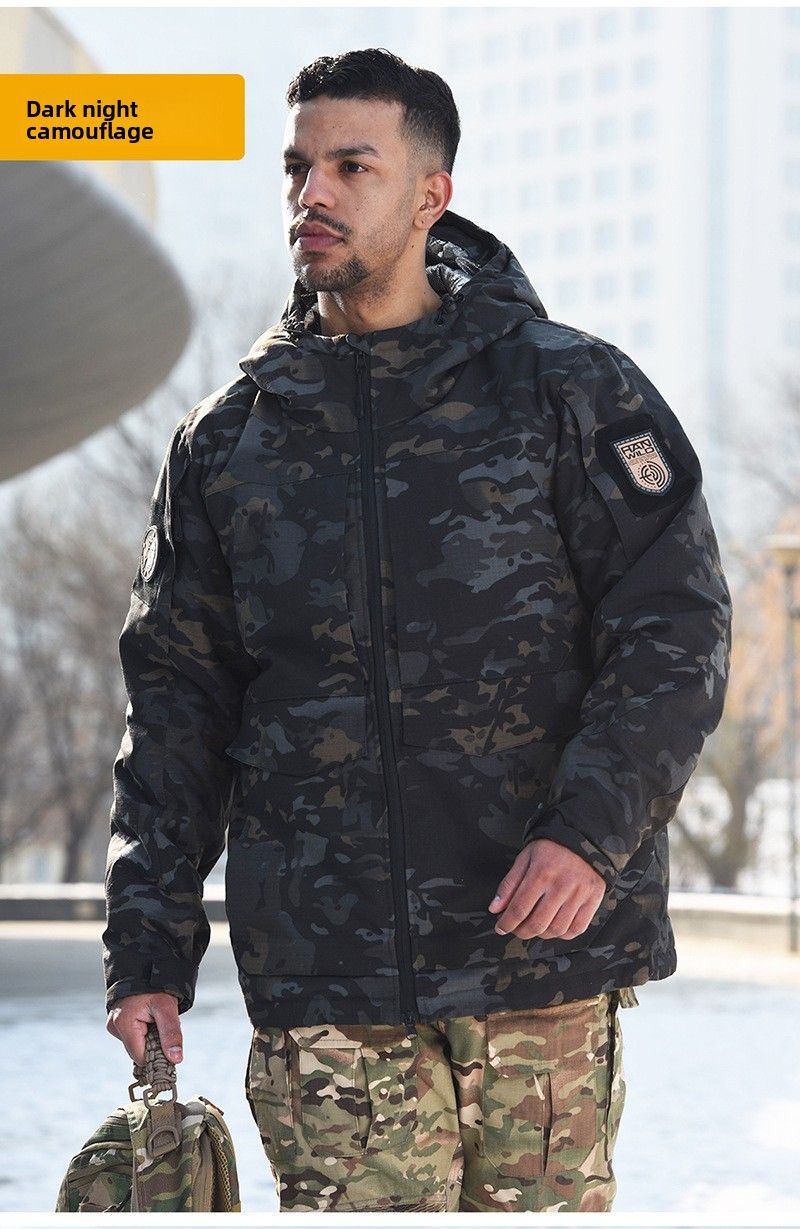 Hanye Reflektierende taktische Outdoor-Skibekleidung für Herren, Tarn-Thermobekleidung für Militärbegeisterte, Kampfeinsatzbekleidung_voghion.com