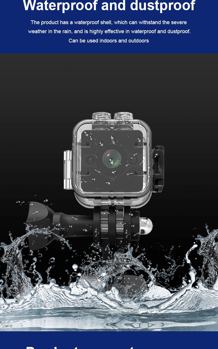 SQ12 camera high definition waterdicht en stofdicht outdoor paardrijden duiken luchtsportcamera_voghion.com