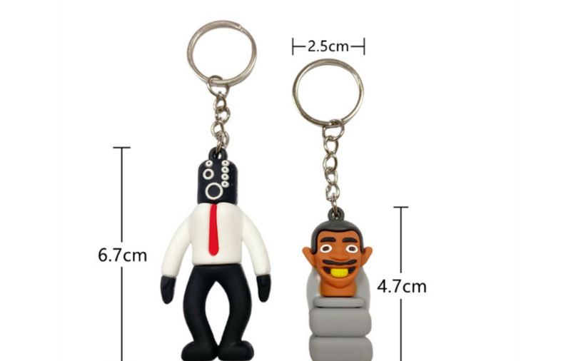 5383 # Seria de vânzare fierbinte Breloc cu desene animate Monitor Toaletă TV Omule Păpușă Pandantiv_voghion.com