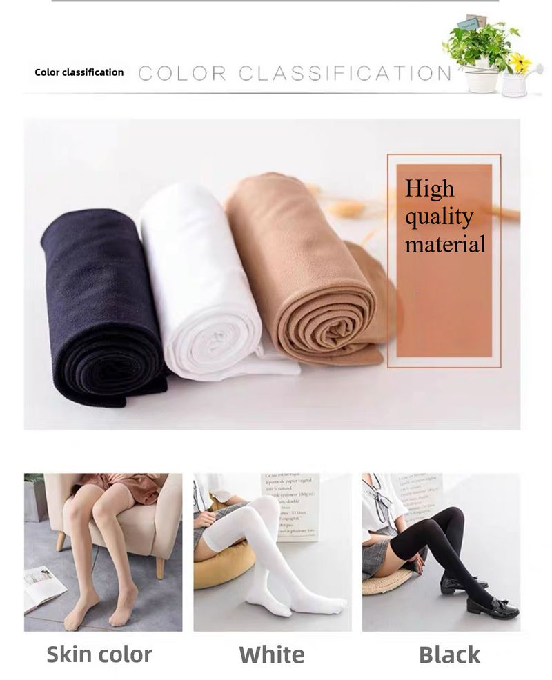 2PCS Stretch JK Uniform Zwarte Zijden Kousen Antislip Afslankende Veet Over Knie 70cm Micro-compressie Dij Sokken_voghion.com