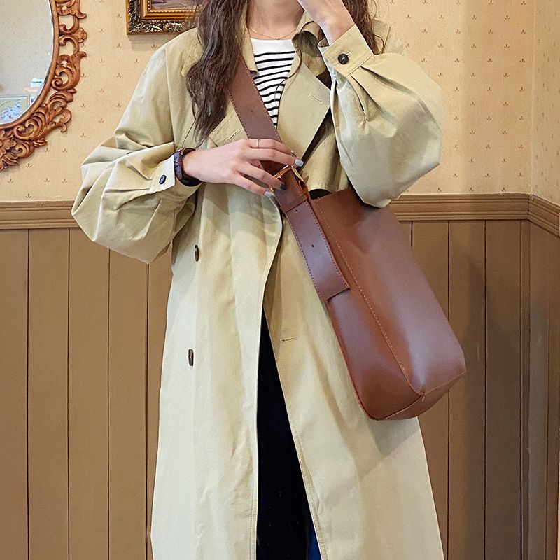 Primavera e autunno 2024 Donna Nuovo Crossbody Chi Semplificato Versione Coreana Versatile Grande Capacità Monospalla Secchiello_voghion.com