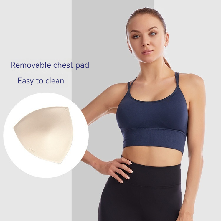 2023 Cross Back Quick Drying Shock-absorbing Fitness Running Yoga Sports Bra Oversized Bra_voghion.com