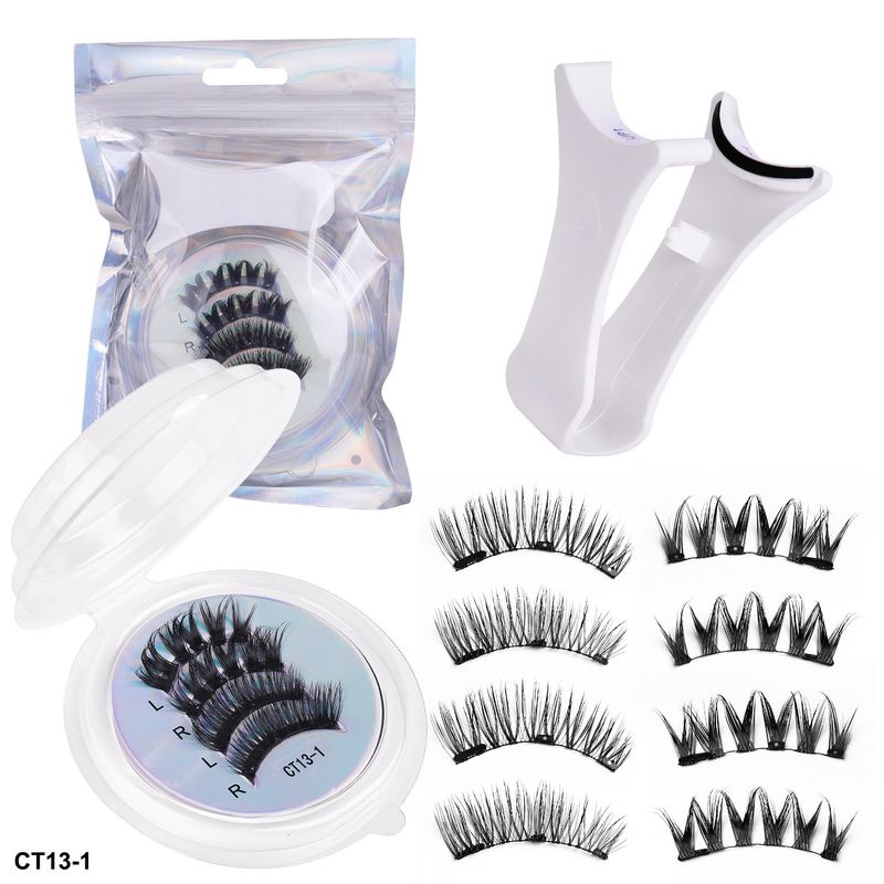 Two-Pair Portable Blister Set Eyelash Curler Positioning Magnetic False Eyelashes_voghion.com
