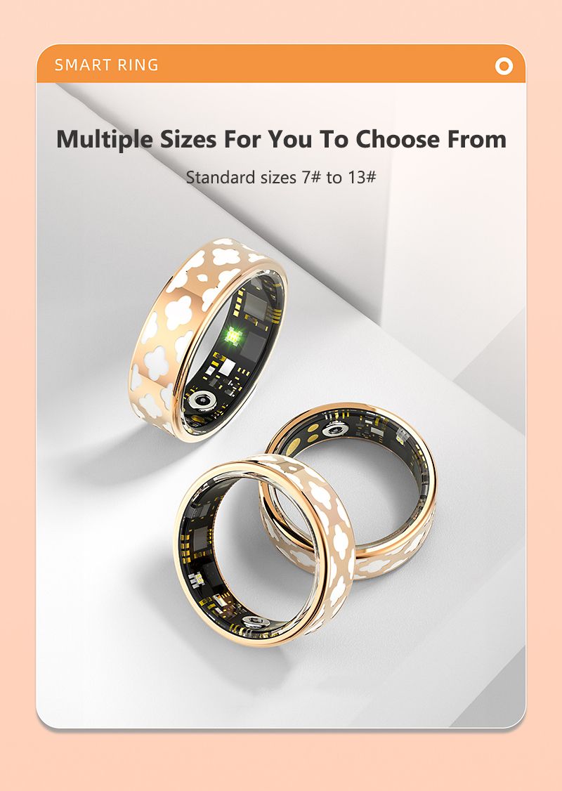 Smart Ring Men Women Heart Rate Blood Oxygen Sleep And Health Monitor Sport Fitness Tracker Camera Control 5ATM Waterproof Ring_voghion.com
