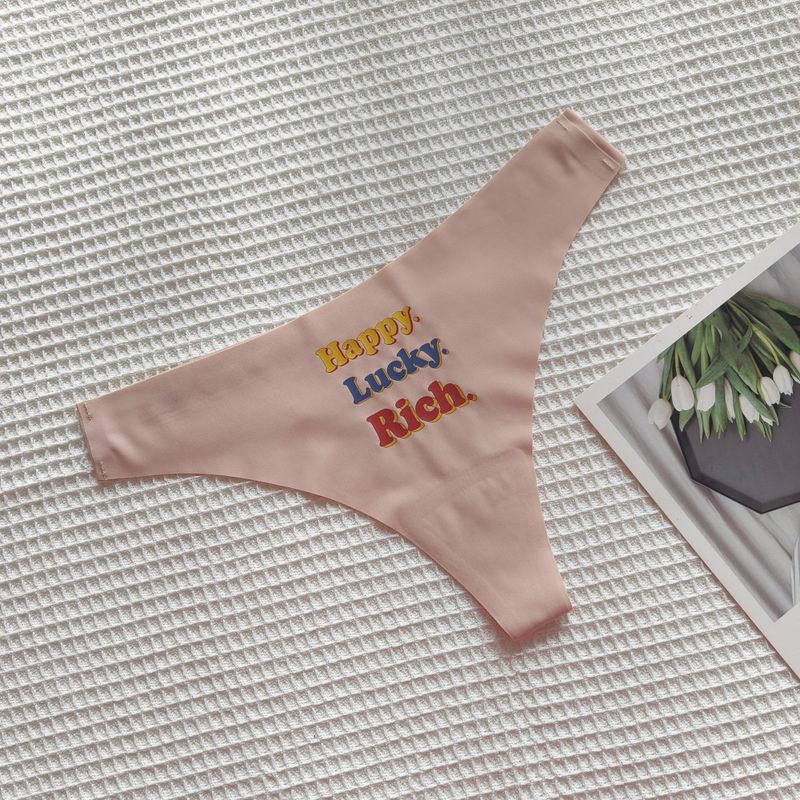 Seamless Thong Underwear For Women - Ultra-Thin Breathable Low-Rise Yoga Panties, No Show Comfort For Workout & Daily Wear_voghion.com