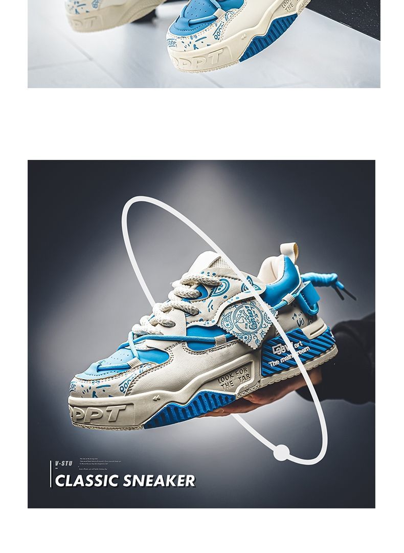 Lässige Herren-Sneaker mit dicker Sohle für den Sommer – leichte, atmungsaktive Slip-On-Schuhe, modisches Design mit runder Zehenpartie, bequem für den täglichen Gebrauch_voghion.com