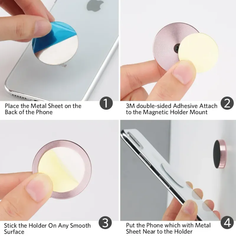 Magnetischer Autotelefonhalter, universeller Autotelefonständer für iPhone, Xiaomi, Huawei, Samsung, Armaturenbrett, Wandmontage, Automagnetaufkleber_voghion.com