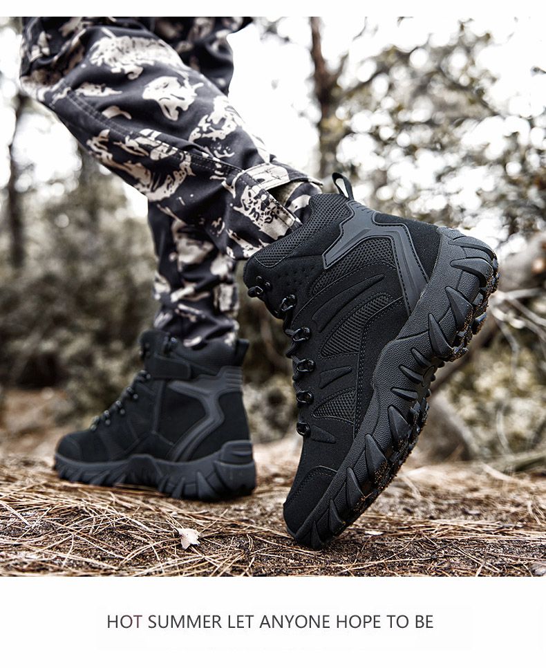 Verbesserte Taktik Kampftraining Stiefel Männer Outdoor Camping Anti-Verschleiß Rapid Response Wanderschuhe Angeln Jagd Turnschuhe Männer_voghion.com