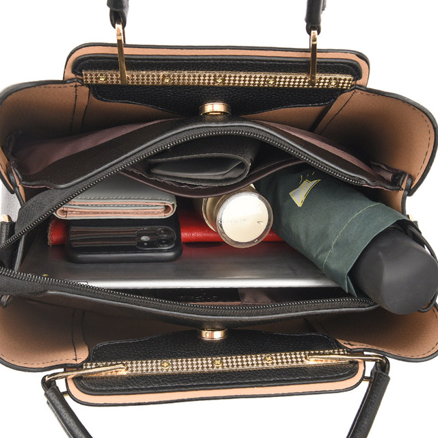 Vrouwen Zachte Lederen Handtassen Luxe Designer 3 Lagen Schouder Crossbody Tassen Dames Grote Capaciteit Winkelen Merk Messenger Tote_voghion.com