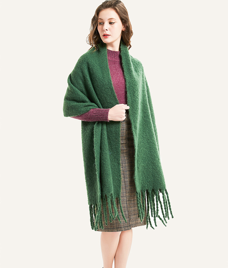 Europeo e americano autunno e inverno nuovo spesso nappa cerchio sabbia tinta unita sciarpa da donna ispessito scialle da uomo produttore all'ingrosso_voghion.com