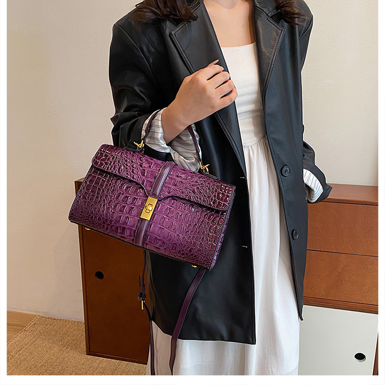 Borse Borse da donna Nuovo modello coccodrillo Borsa di grande capacità Borsa a tracolla versatile alla moda Borsa a tracolla per mamma da donna_voghion.com