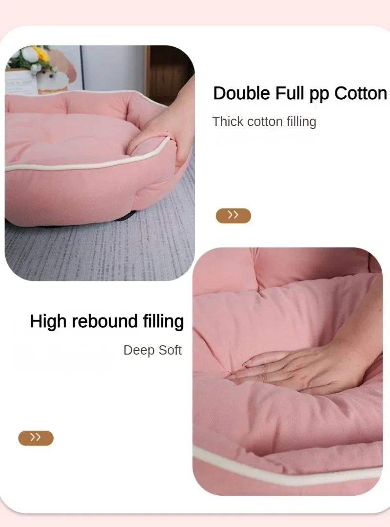 Haustierbetten für Hunde, Hundebett für Zuhause, großes Hundehüttenzubehör, waschbar, großes Bettzubehör, Plüschmatte, Zubehör, Unterlage, Bettwäsche_voghion.com