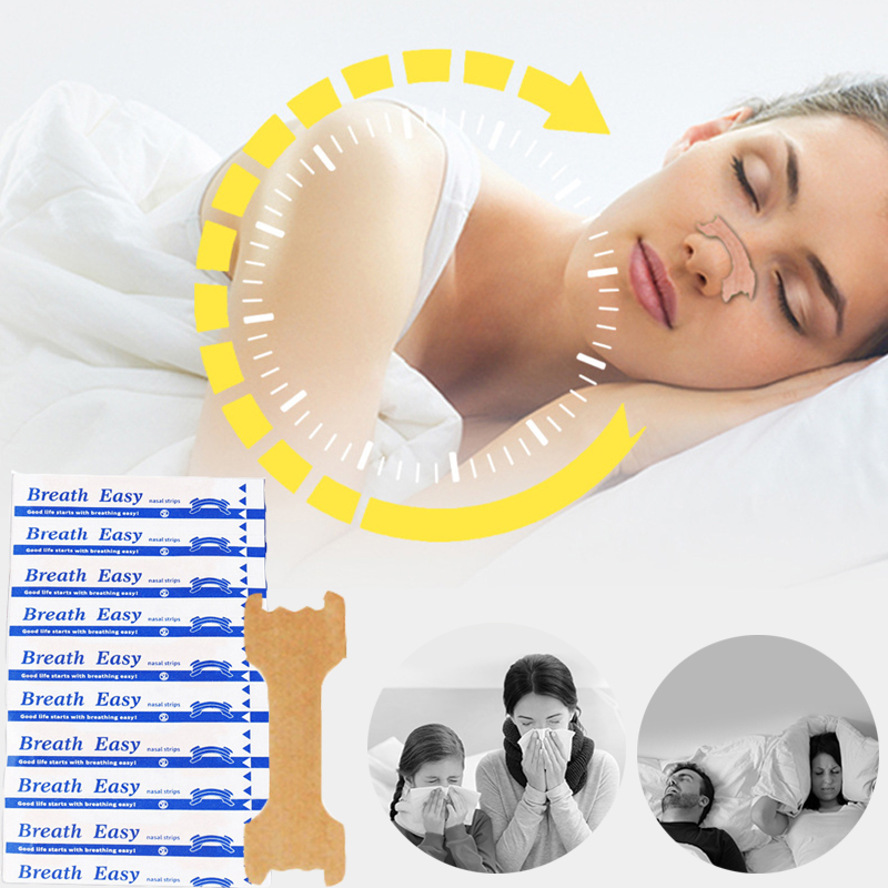 Anti Snoring New Nasal Strip Relief Nose Stuffy Ventilation Good Sleeping Patch Easier Breath Reduce Snoring N_voghion.com